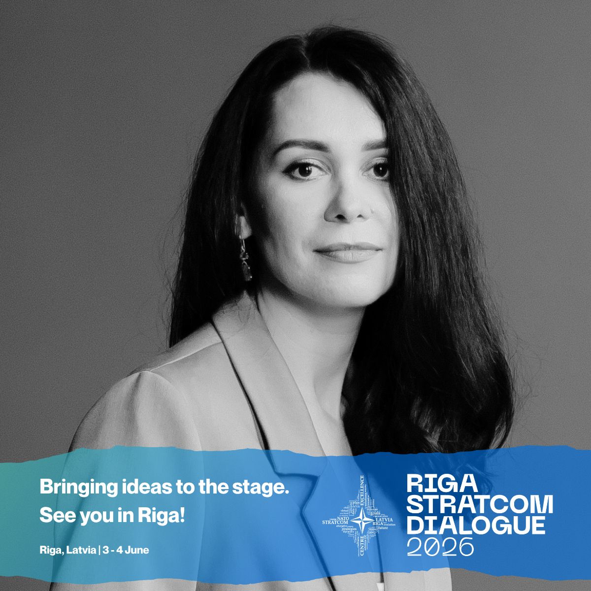 2026 Riga StratCom Dialogue speaker poster